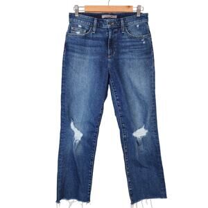 Joe's Niki Boyfriend Jeans Inglewood Wash Women's 27 Distressed Stretch Denim